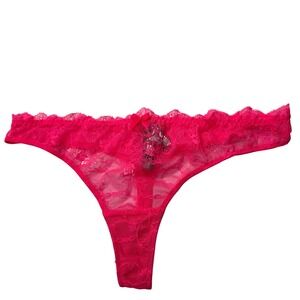 Journelle Dalia Lace Thong Hot Pink Medium